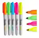 Marcadores Sharpie Colores Neon Marcador Fluorescente Bajo Luz Negra X5 Unidades