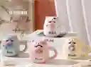 Mug Taza Coleccionable Gato Saca Lengua Kawaii Blanco