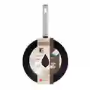 Wok Bergner Lines 26 Cm Negro Aluminio Forjado