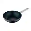 Wok Bergner Lines 26 Cm Negro Aluminio Forjado