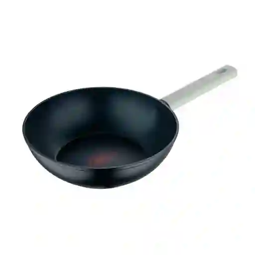 Wok Bergner Lines 26 Cm Negro Aluminio Forjado