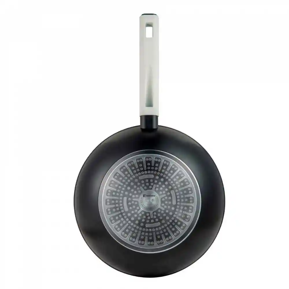 Wok Bergner Lines 26 Cm Negro Aluminio Forjado