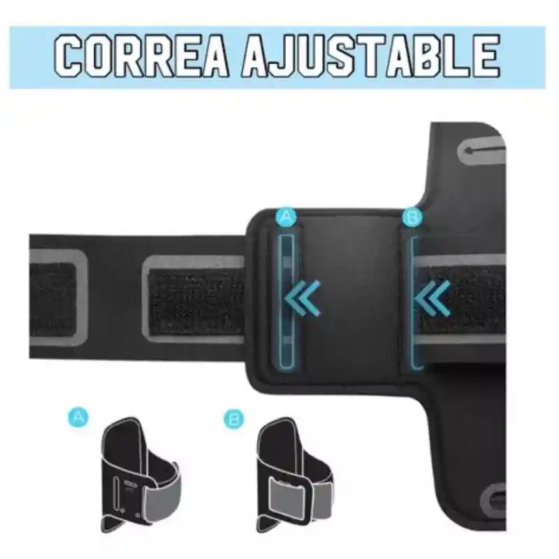 Brazalete Deportivo Para Celular Color Negro