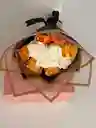 Bouquet Para Hombre De Rosas Amarillas Y Blancas