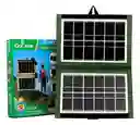 Cargador Solar Plegable Con Panel Solar Cl-670 6v 7w