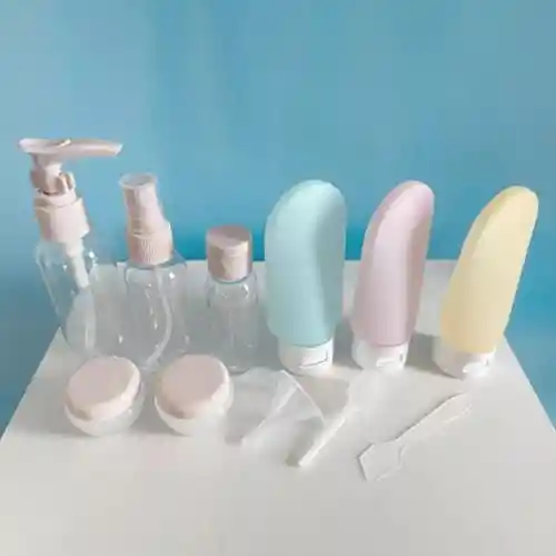 Juego Kit De Botellas Para Viaje X 11 Piezas Reutilizables 002