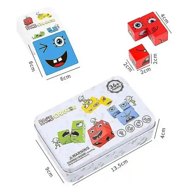Juego De Mesa Cambia Caras Montessori