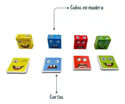 Juego De Mesa Cambia Caras Montessori