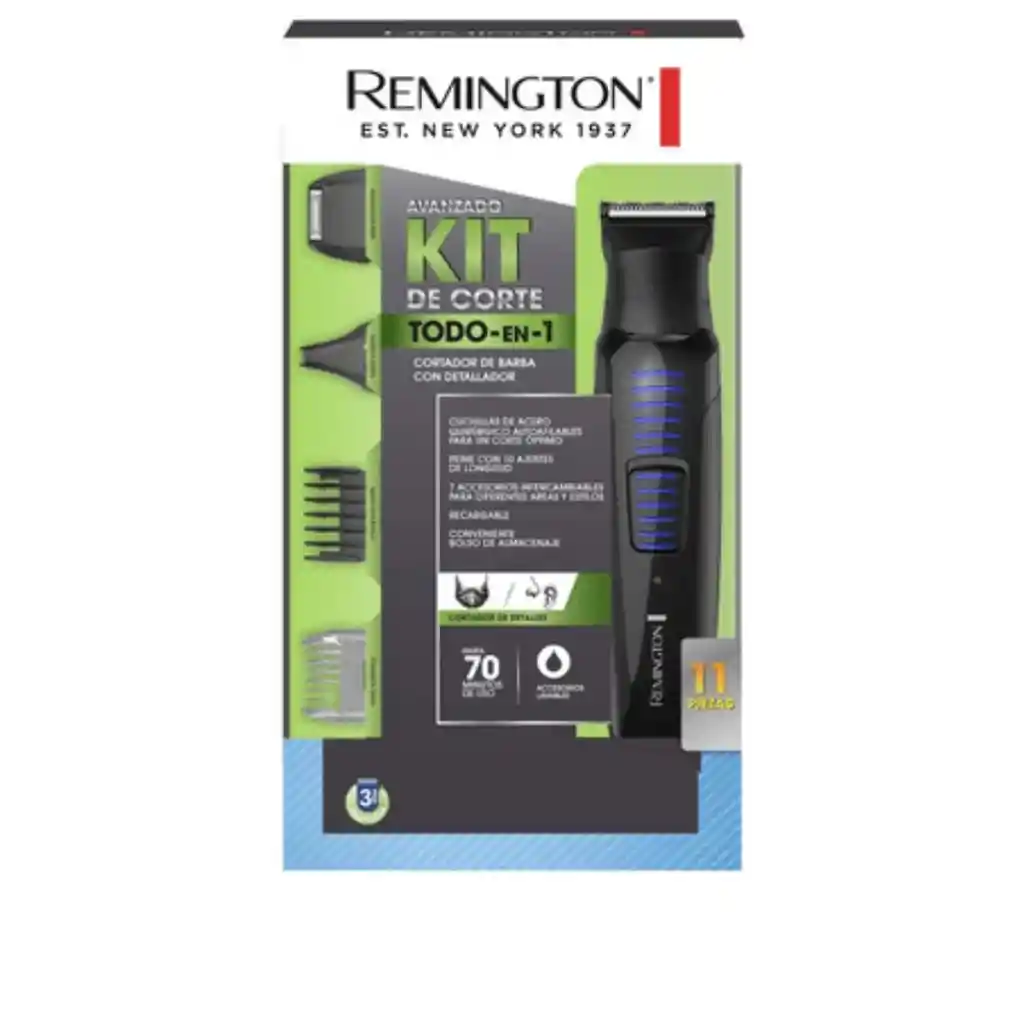 Maquina Afeitadora Kit De Corte Remington Hombre Original