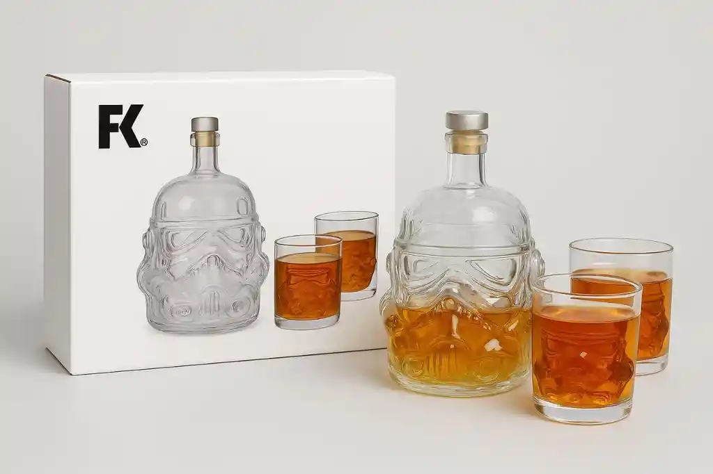 Decantador Set De Whisky + 2 Vasos Star Wars Fk23b-64