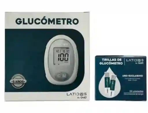 Glucometro+50 Lancetas+50 Tirillas Latidos