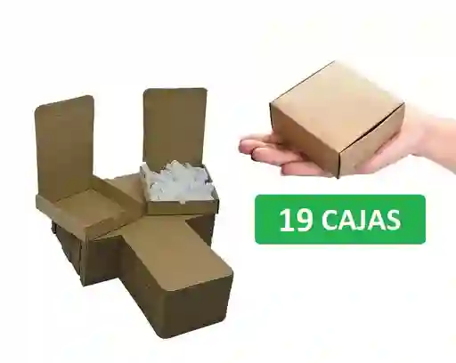Mini Cajas De Regalo X 19 Empaques Troqueladas 10x10x2cm