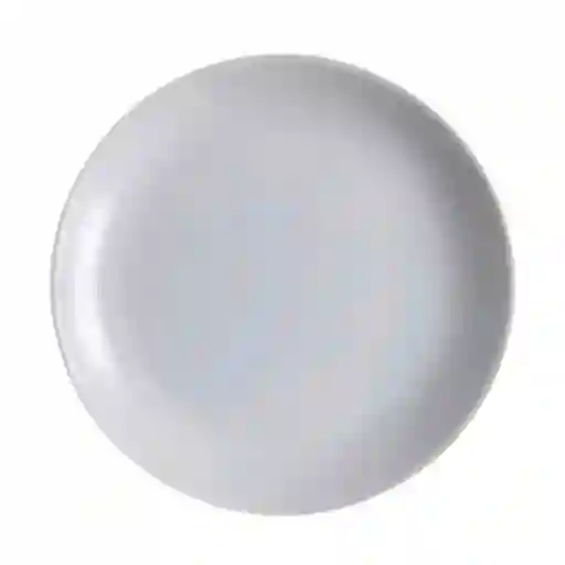 Plato Cena Luminarc Diwali 27 Cm Gris Vidrio Opal