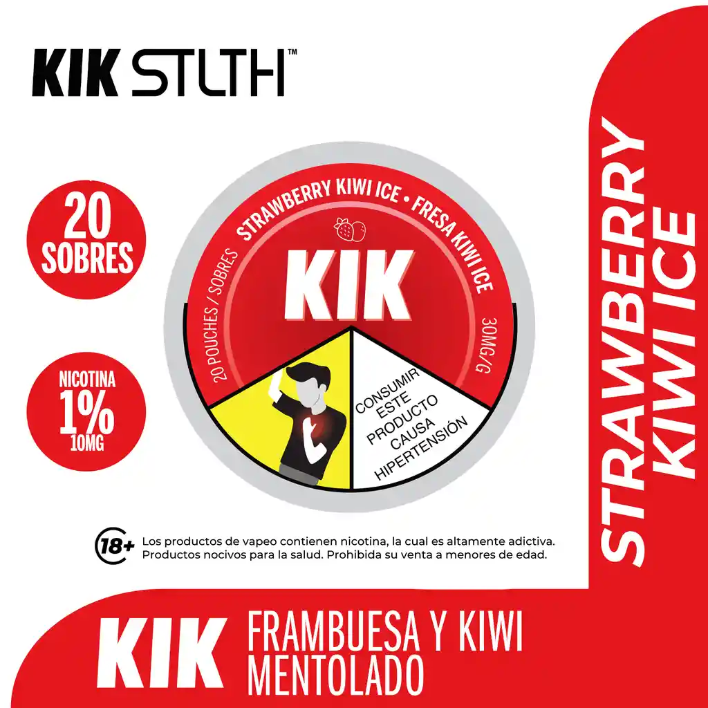 Kik - Strawberry Kiwi Ice (30mg/g)