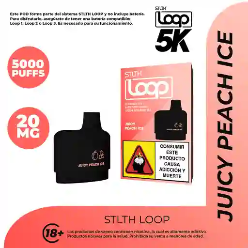 Stlth Loop Pod Juicy Peach Ice (20mg/ml)