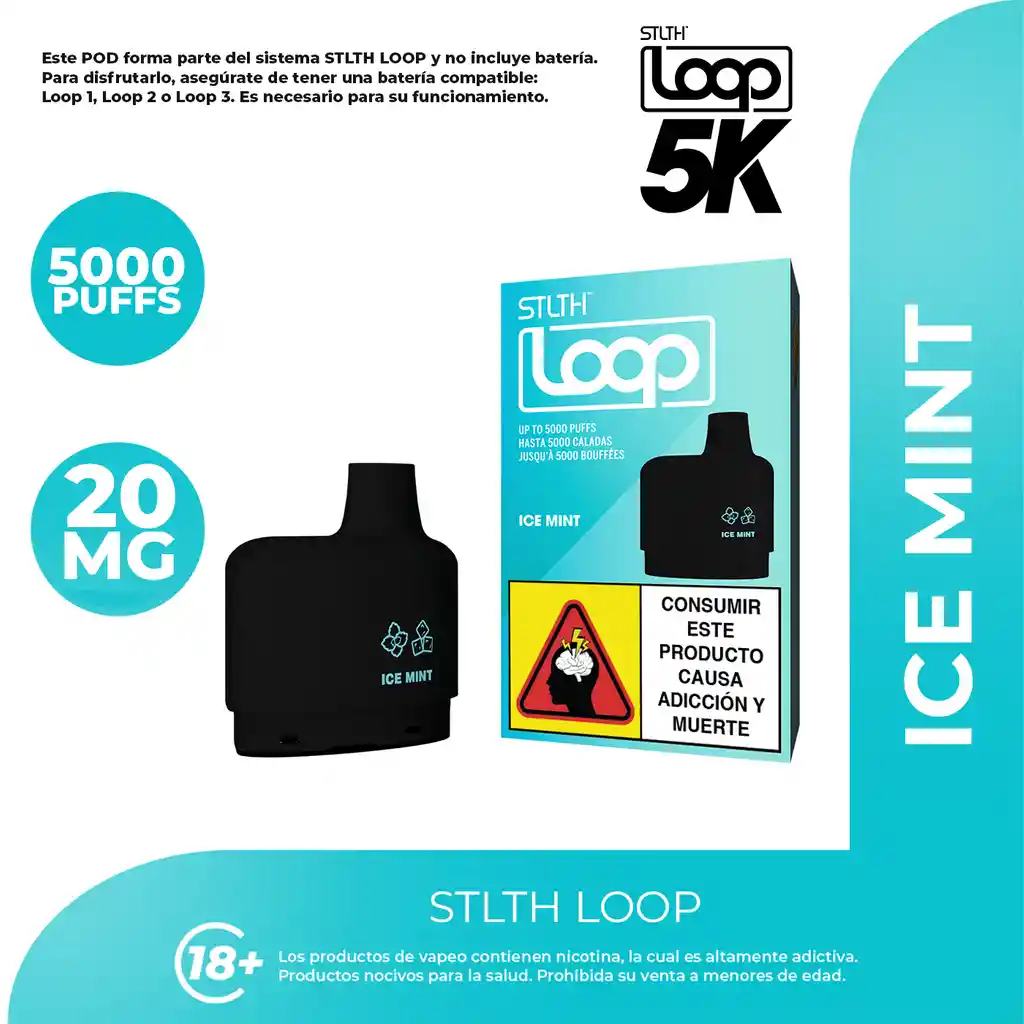 Stlth Loop Pod Ice Mint (20mg/ml)