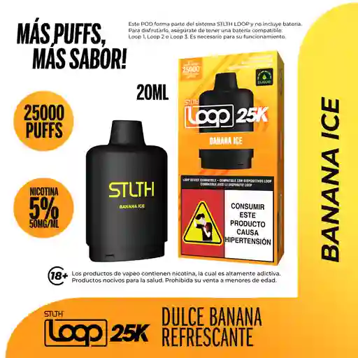 Stlth Loop 25k Pod Banana Ice