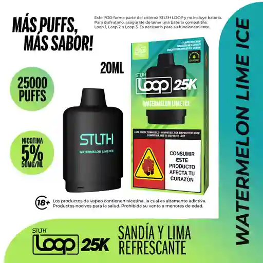 Stlth Loop 25k Pod Watermelon Lime Ice