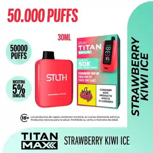 Stlth Titan Max Disposable Strawberry Kiwi Ice