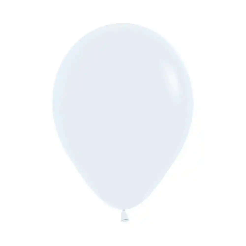 Globos Bombas Latex Redondo Fiesta R-5 X 12 Unidades Fashion Blancosempertex