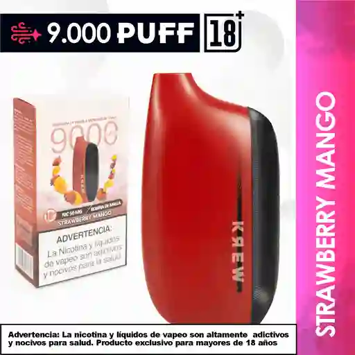 Krew Vape 9000 Puff Strawberry Mango