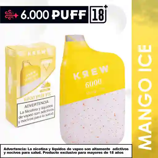 Krew Vaper 6000 Puff Mango Ice
