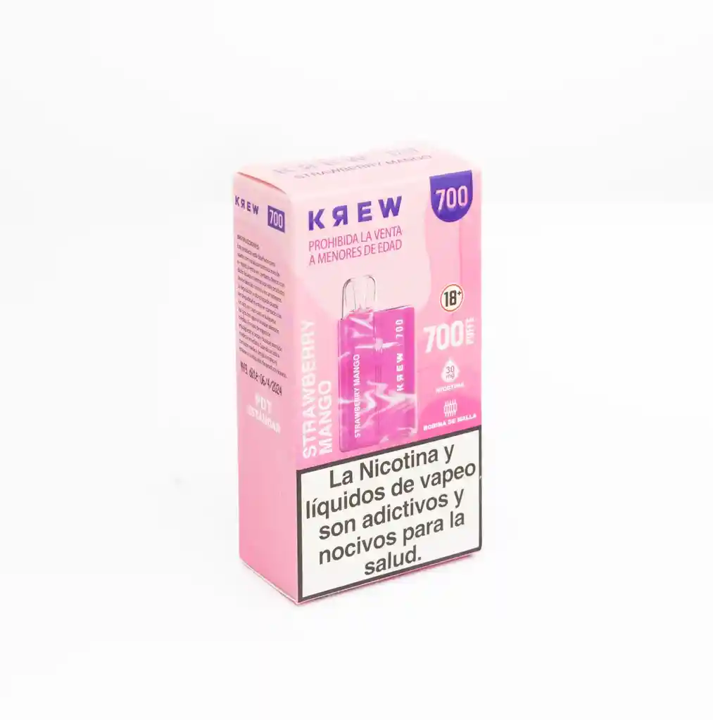 Krew Vaporizador 700 Puff - Strawberry Mango