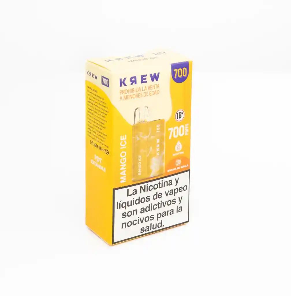 Krew Vapeadores 700 Puff Mango Ice