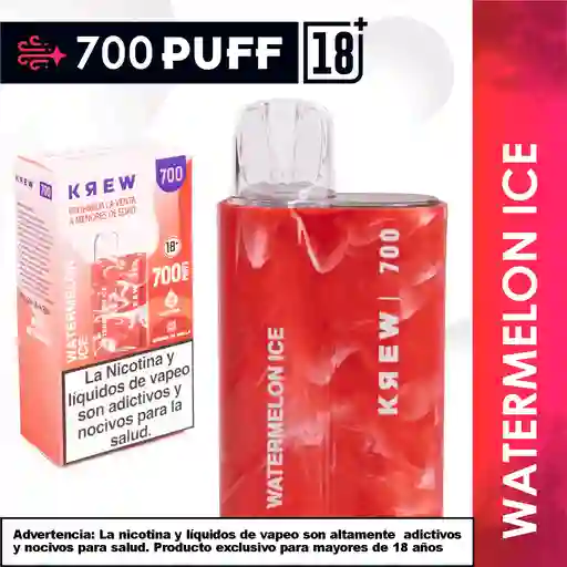 Krew Cigarrillo Electrónico 700 Puff Watermelon Ice