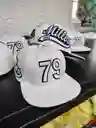 Gorra 79 Años Millos Blanca Adulto