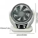 Ventilador Escritorio Con Panel Solar Gd-8025