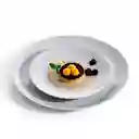Plato Postre Luminarc Diwali 19 Cm Gris Vidrio Opal