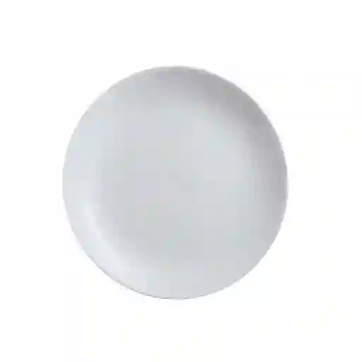Plato Postre Luminarc Diwali 19 Cm Gris Vidrio Opal