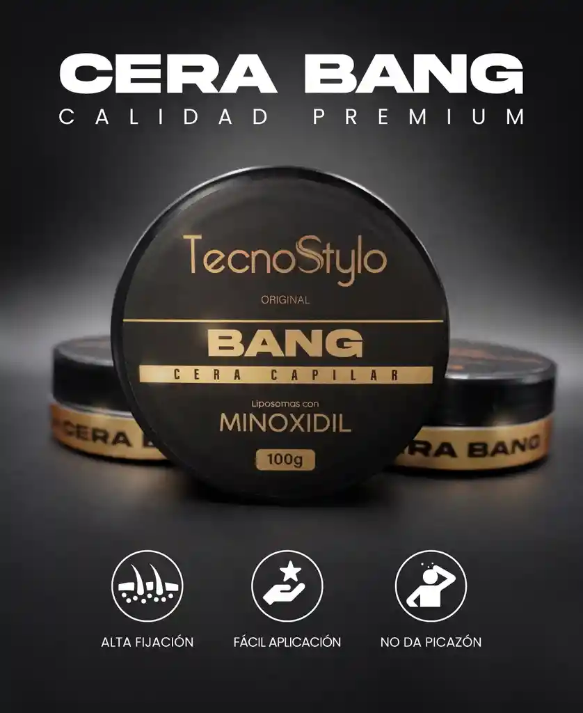 Cera Capilar Cubre Canas Con Minoxidil X 100ml