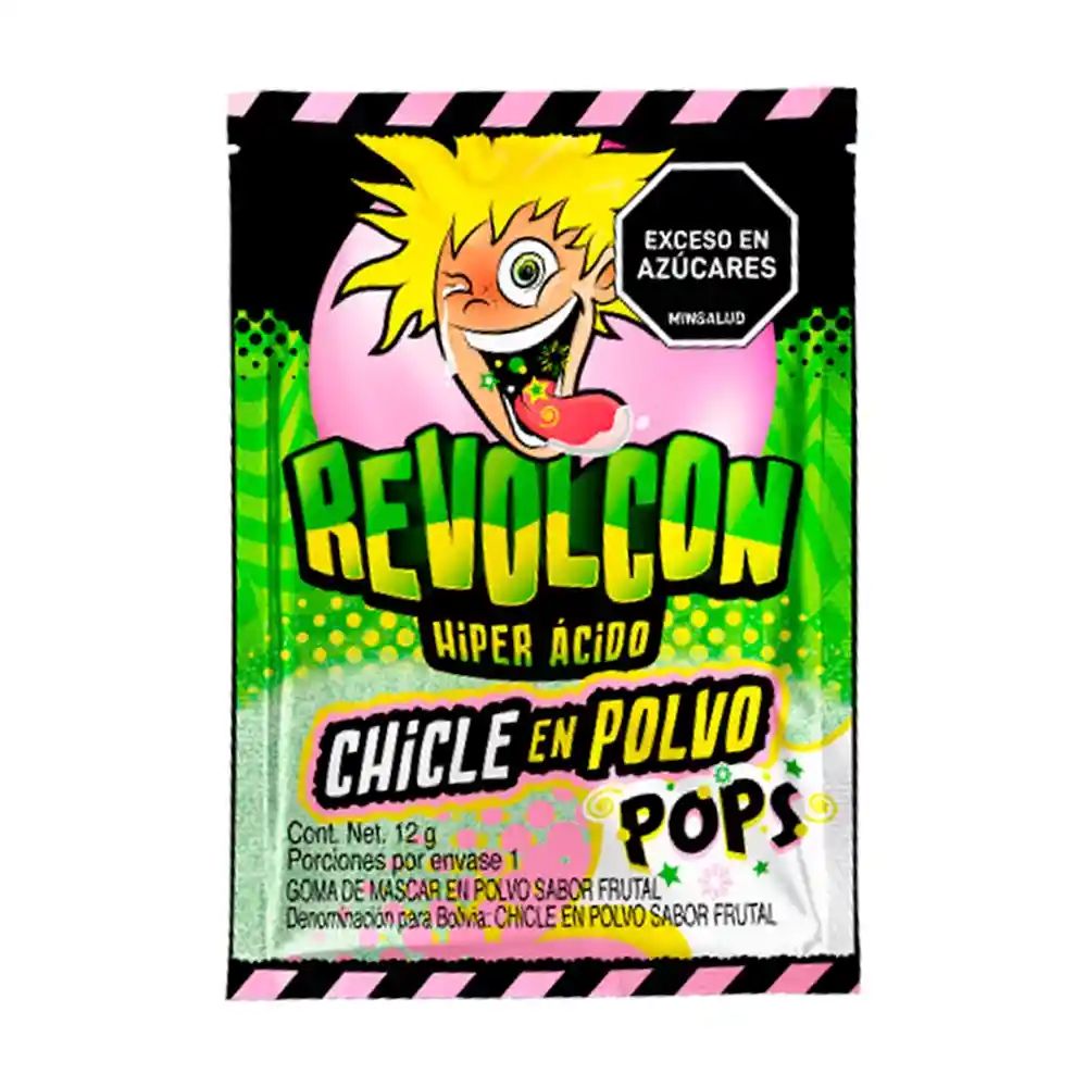 Chicle Revolcon Pops Polvo X12gr