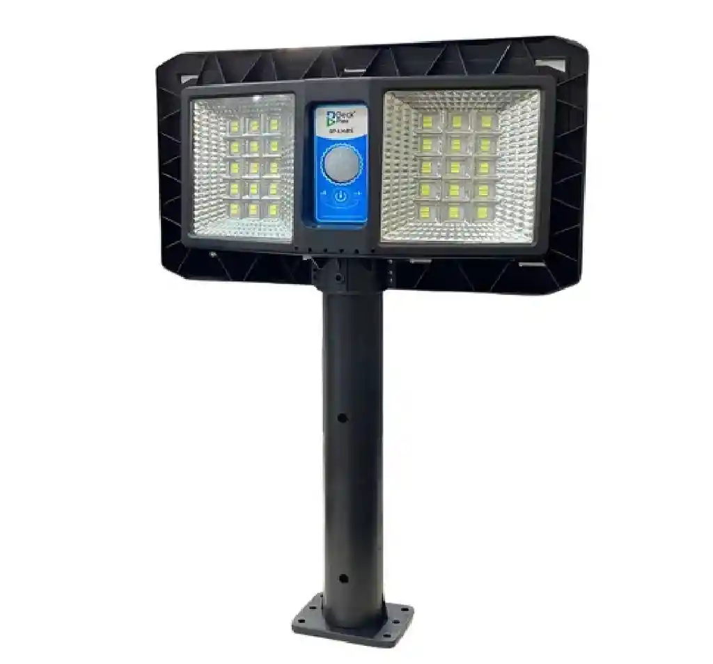 Lampara Solar Luz Led Recargable Con Panel Sensor