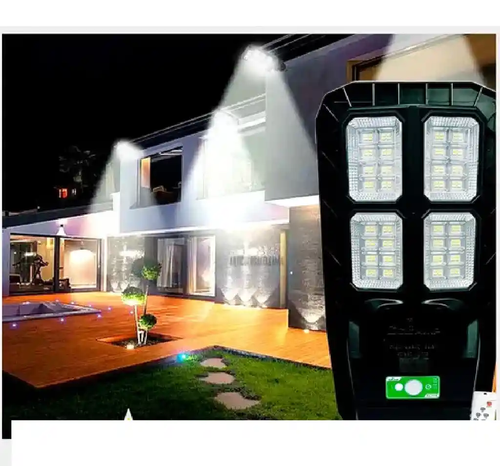 Reflector Lampara Exterior 600 W Panel Solares