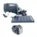 Kit Radio Mini Planta Solar Pl087s Portátil Con Bombillos