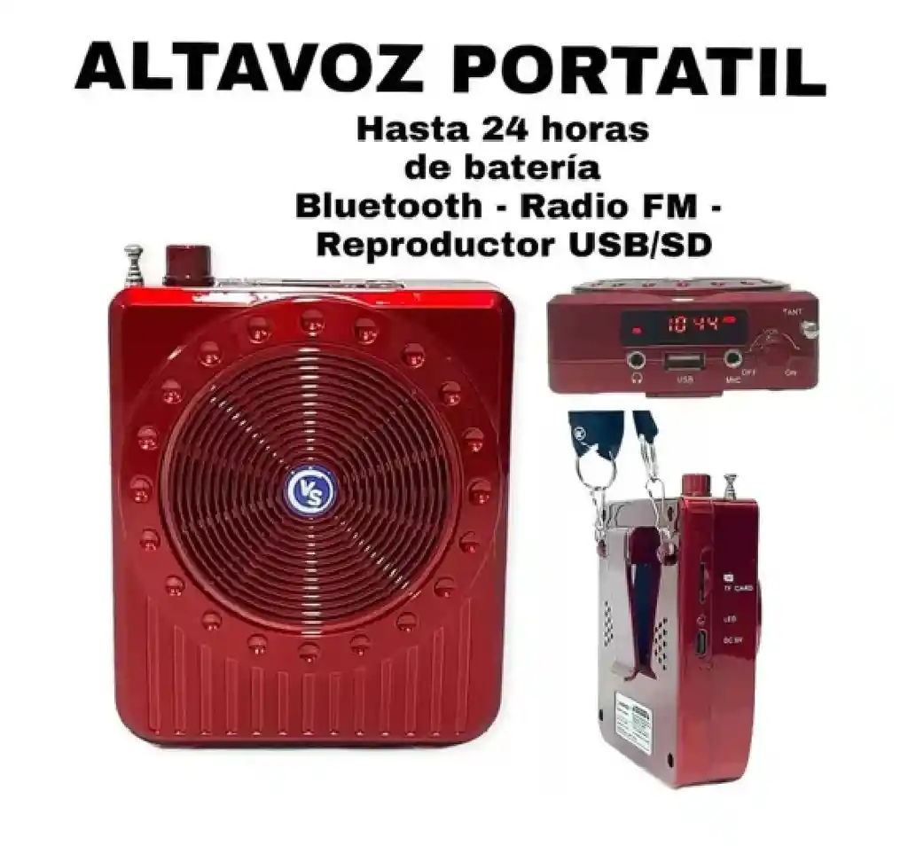 Parlante Sonivox Portátil 2000 Mah + Micrófono De Diadema