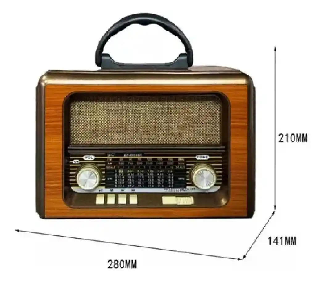Radio Tipo Clásico Beck 094bt Recargable
