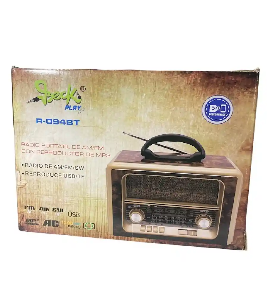 Radio Tipo Clásico Beck 094bt Recargable
