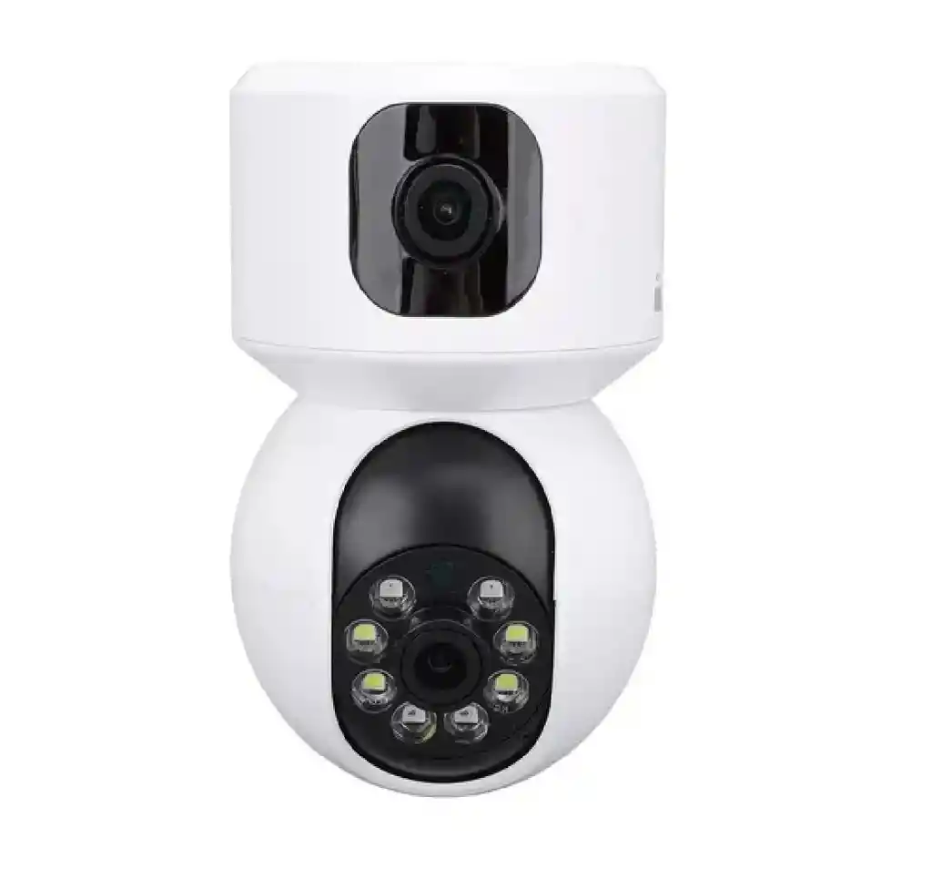 Cámara De Seguridad Doble Lente Wifi Detección De Movimiento
