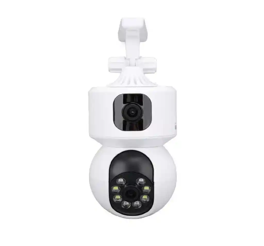 Cámara De Seguridad Doble Lente Wifi Detección De Movimiento