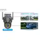 Camara Ip Ptz 355º Wifi Triple Lente Exterior 6 Mp 10x Night Vision