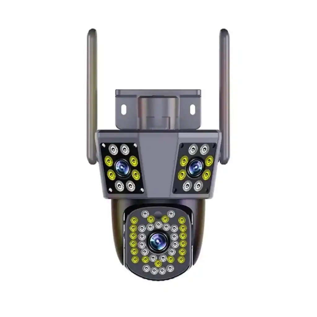 Camara Ip Ptz 355º Wifi Triple Lente Exterior 6 Mp 10x Night Vision