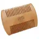 Set X3 Barba Cepillo Cerdas Jabalí + Peinilla Peine Madera + Bolsa