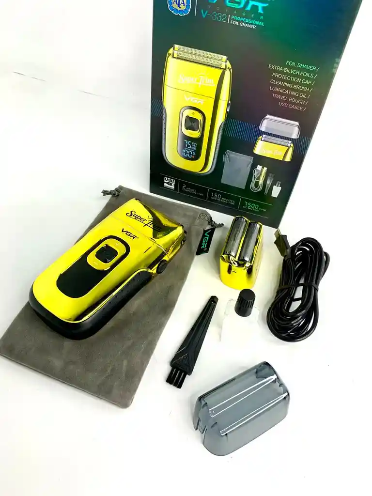Maquina Afeitadora Inalambrica Recargable Shaver Vgr 332