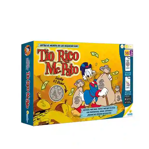 Juego De Mesa Familiar Tio Rico Mc Pato Edición De Lujo Ronda