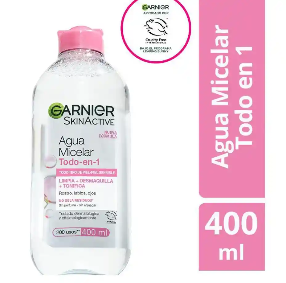 Agua Micelar Todo En 1 Garnier