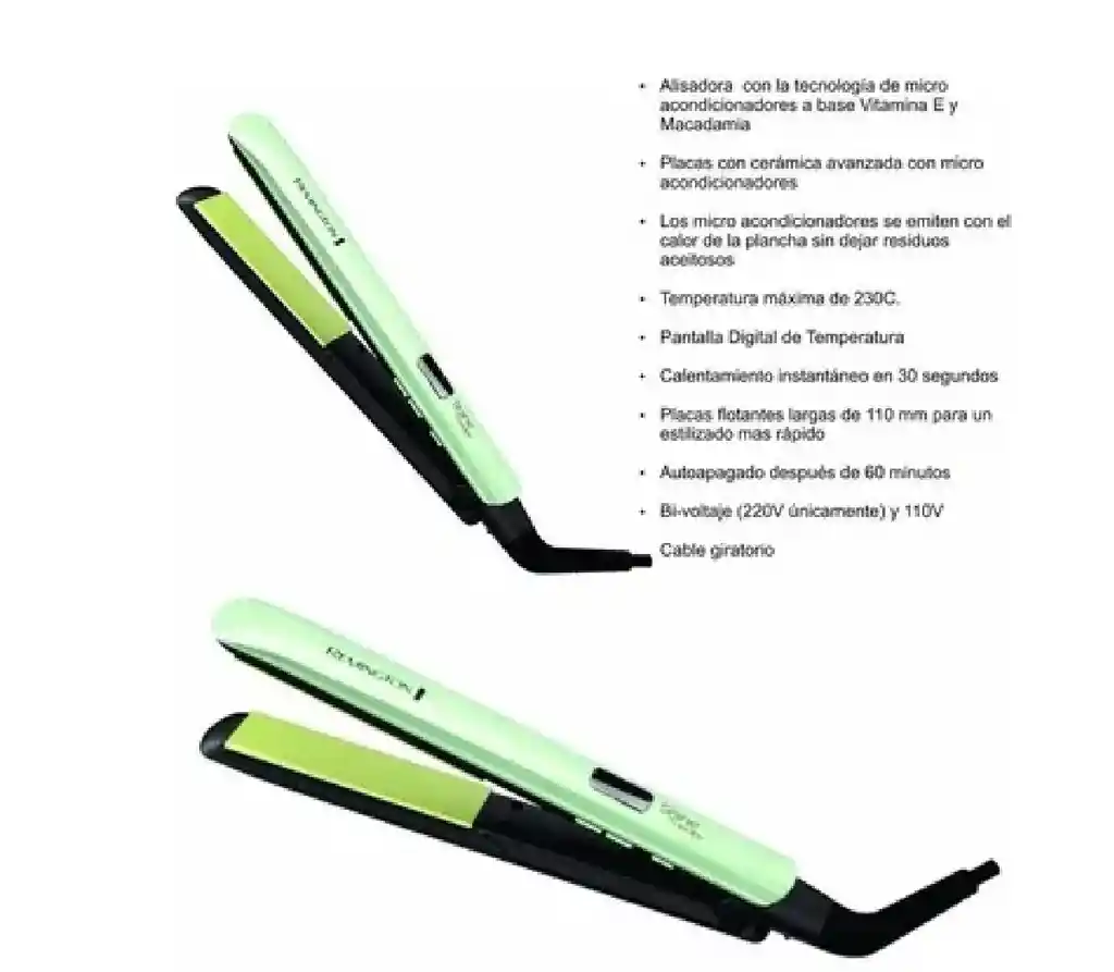 Plancha Remington Aguacate S9960